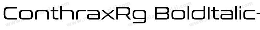 ConthraxRg BoldItalic字体转换